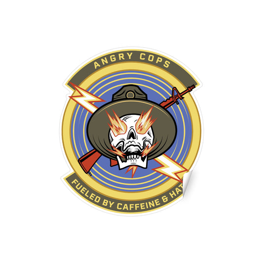 Fueled By Caffeine And Hate Sticker