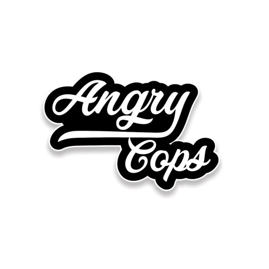 Angry Cops Logo Sticker