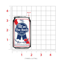 Pat On The Back Award Sticker